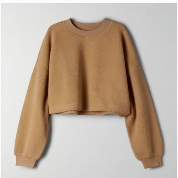 Aritzia Sweaters - ❗️SOLD❗️Sunday Best Lupa Fuzzy Sherpa Sweater Size S
